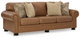 Carianna Sofa, Loveseat, Chair and Ottoman in Caramel - PKG015493