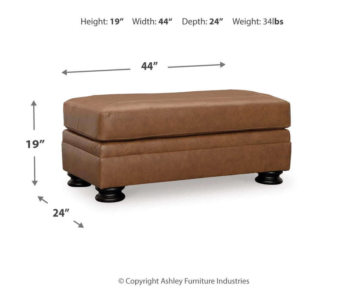 Carianna Sofa, Loveseat, Chair and Ottoman in Caramel - PKG015493