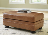 Carianna Sofa, Loveseat, Chair and Ottoman in Caramel - PKG015493