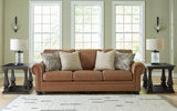 Carianna Sofa, Loveseat, Chair and Ottoman in Caramel - PKG015493