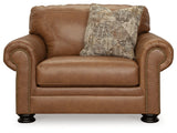 Carianna Sofa, Loveseat, Chair and Ottoman in Caramel - PKG015493