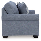 Carissa Manor Denim Loveseat - 3260435