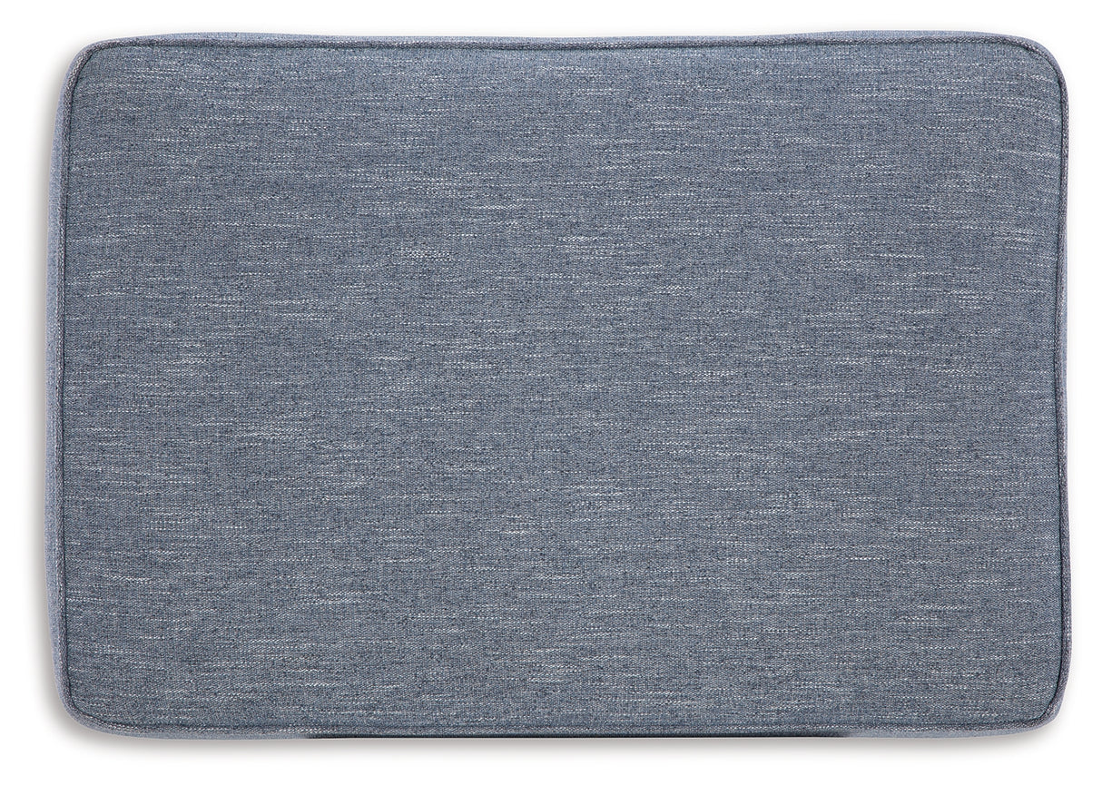 Carissa Manor Denim Ottoman from Ashley - Luna Furniture