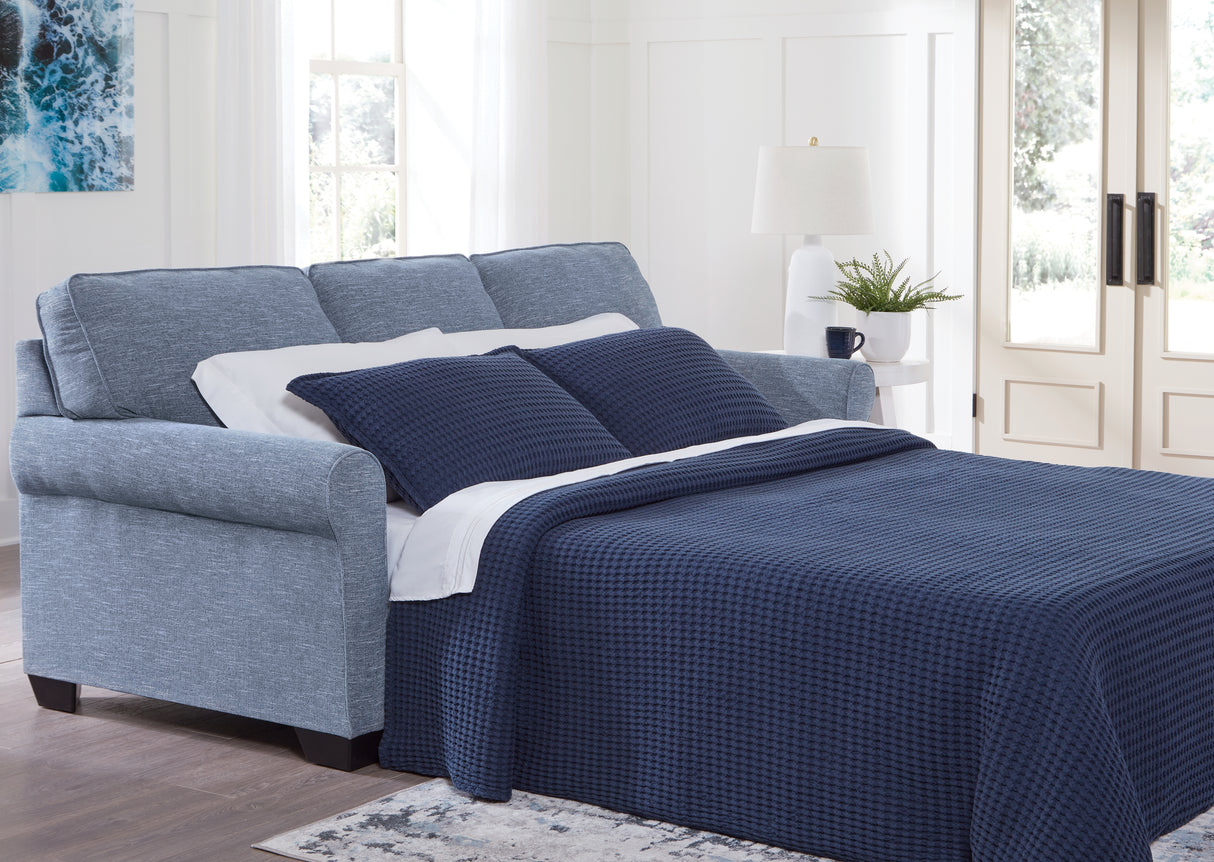 Carissa Manor Denim Queen Sofa Sleeper from Ashley - Luna Furniture