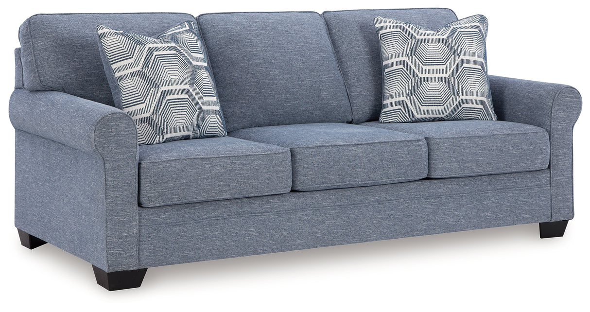 Carissa Manor Denim Queen Sofa Sleeper from Ashley - Luna Furniture