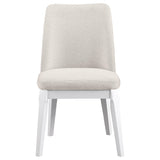 Carissa Upholstered Dining Side Chair Beige (Set of 2) from Coaster - Luna Furniture