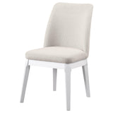 Carissa Upholstered Dining Side Chair Beige (Set of 2) from Coaster - Luna Furniture