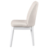 Carissa Upholstered Dining Side Chair Beige (Set of 2) from Coaster - Luna Furniture