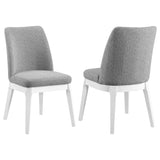 Carissa Upholstered Dining Side Chair Grey (Set of 2) from Coaster - Luna Furniture