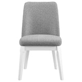 Carissa Upholstered Dining Side Chair Grey (Set of 2) from Coaster - Luna Furniture