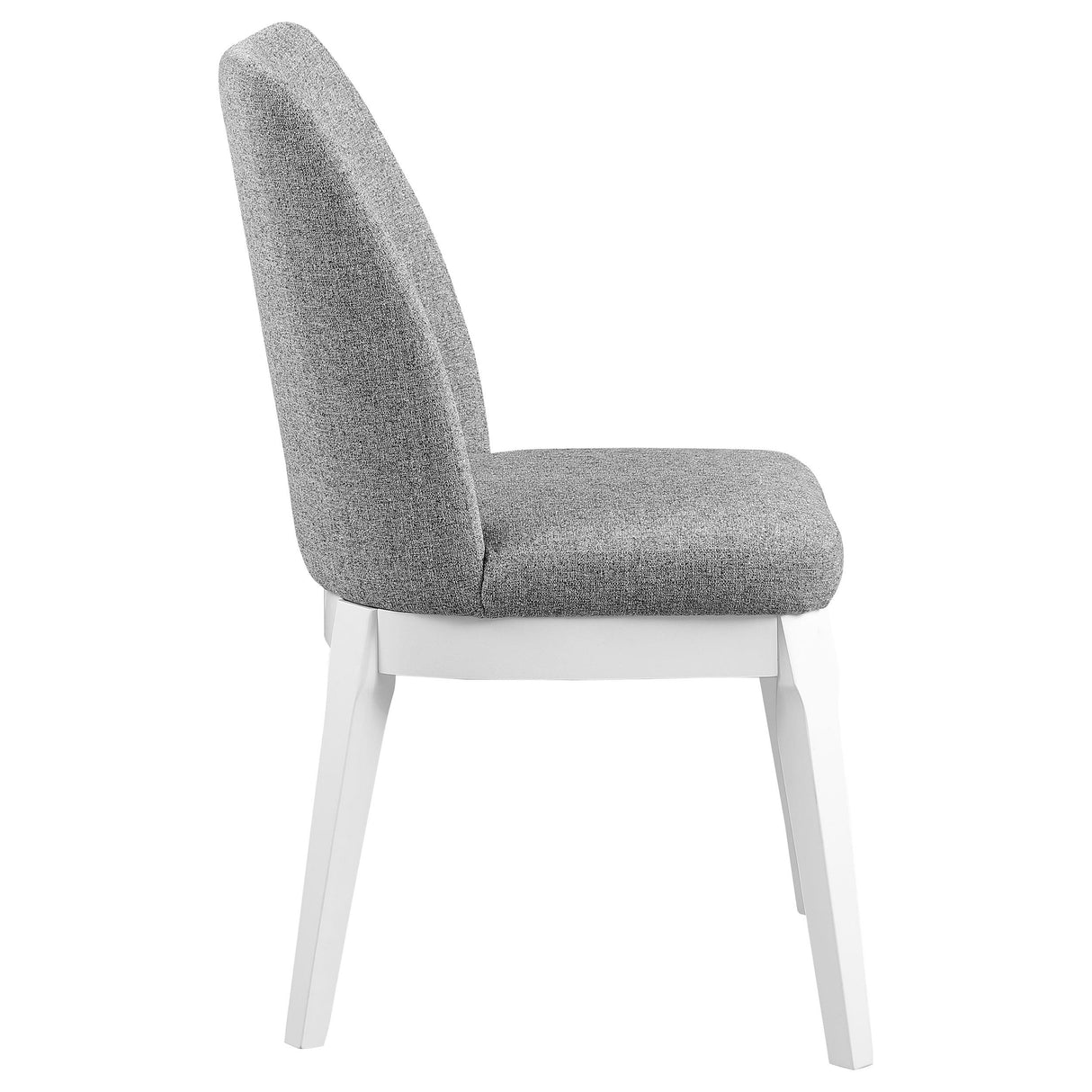 Carissa Upholstered Dining Side Chair Grey (Set of 2) from Coaster - Luna Furniture