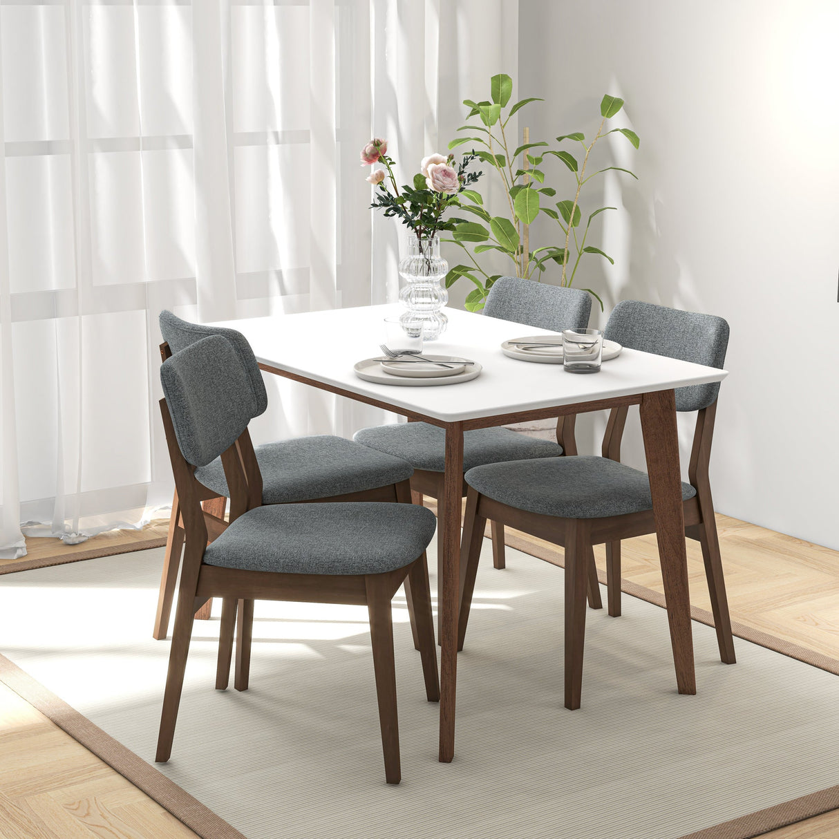 Carlos White Small Dining Table - DTB00600102