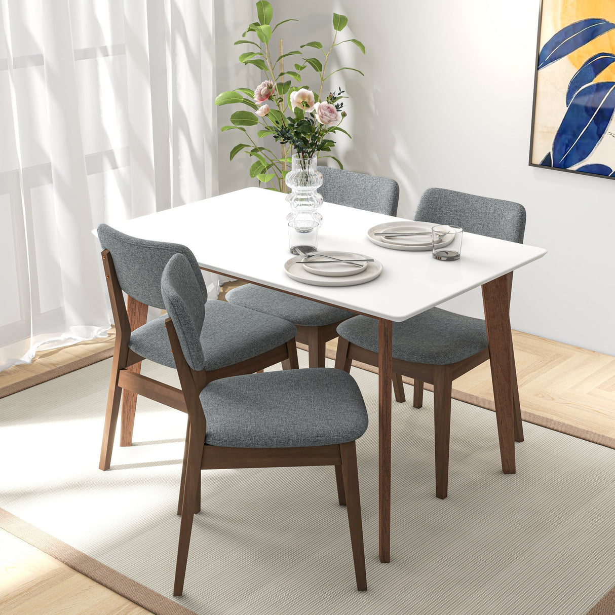 Carlos White Small Dining Table - DTB00600102