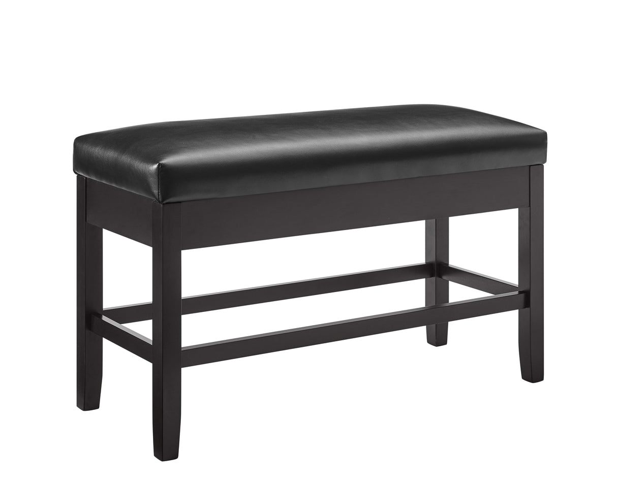 Carrara Black PU Storage Counter Bench - CR630CCBNK