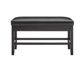 Carrara Black PU Storage Counter Bench - CR630CCBNK