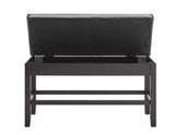 Carrara Black PU Storage Counter Bench - CR630CCBNK