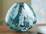 Cartshaw Iridescent Teal Vase from Ashley - Luna Furniture