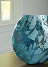 Cartshaw Iridescent Teal Vase from Ashley - Luna Furniture