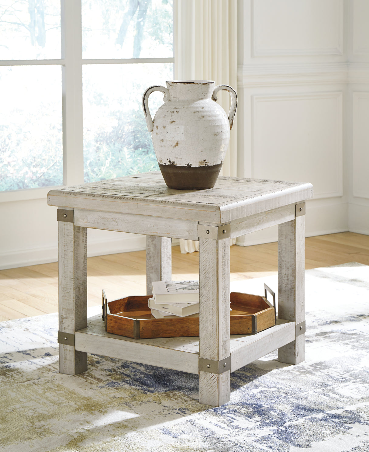 Carynhurst 2 End Tables in White Wash Gray from Ashley - Luna Furniture