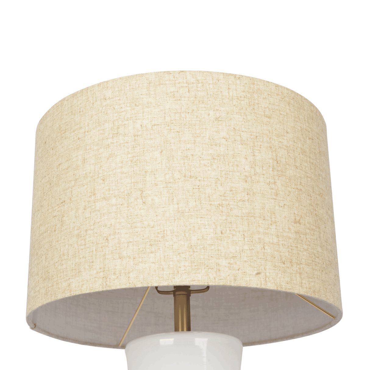 Cascade Glass Lamp Golden Base Off White Glass Table Lamp - TBL03700201