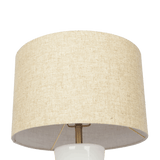 Cascade Glass Lamp Golden Base Off White Glass Table Lamp - TBL03700201