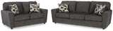 Cascilla Sofa and Loveseat in Slate - PKG014490