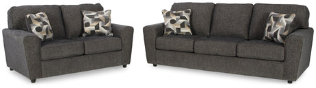 Cascilla Sofa and Loveseat in Slate - PKG014490