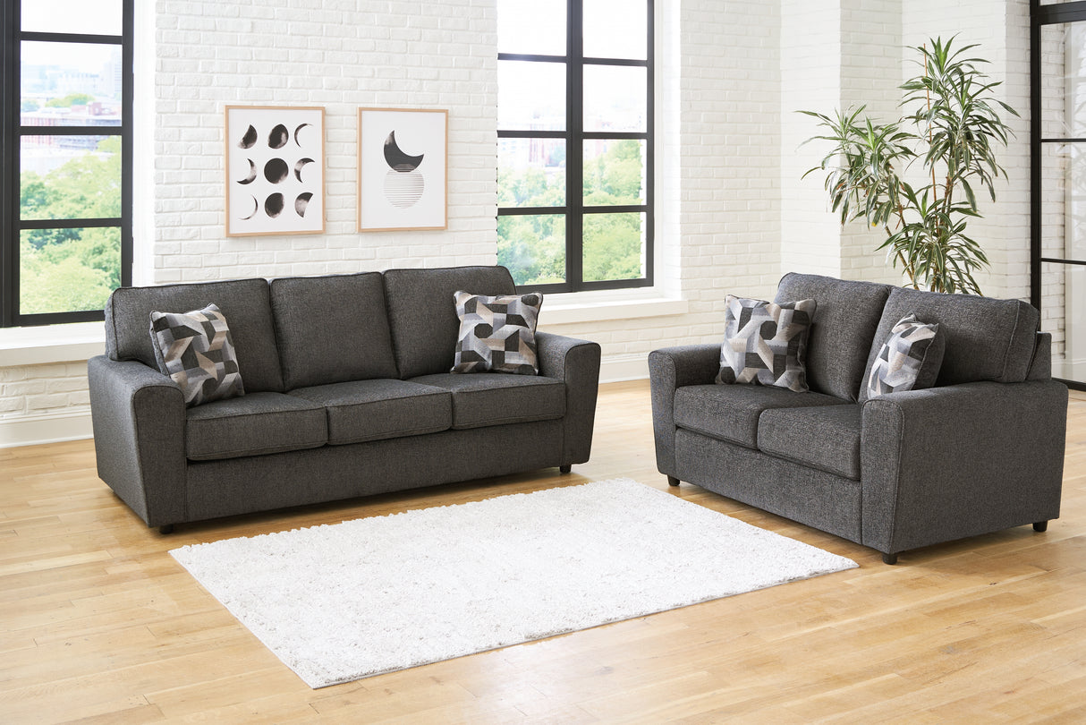 Cascilla Sofa and Loveseat in Slate - PKG014490