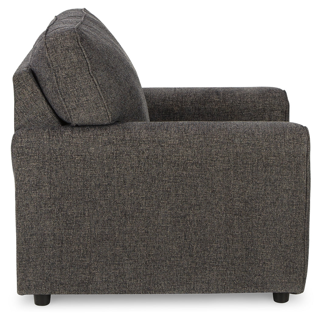 Cascilla Sofa, Loveseat, Chair and Ottoman in Slate - PKG014491