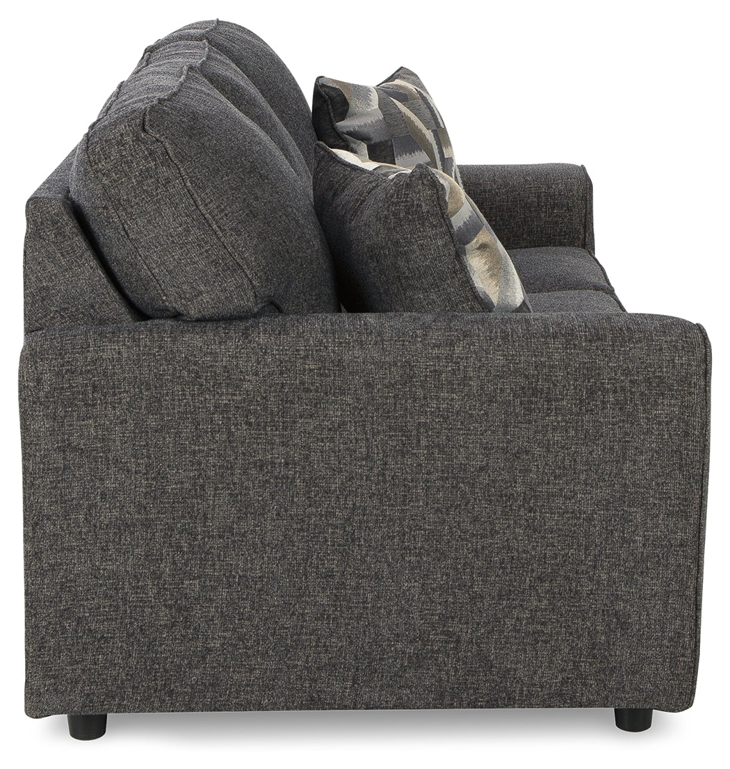 Cascilla Sofa, Loveseat, Chair and Ottoman in Slate - PKG014491