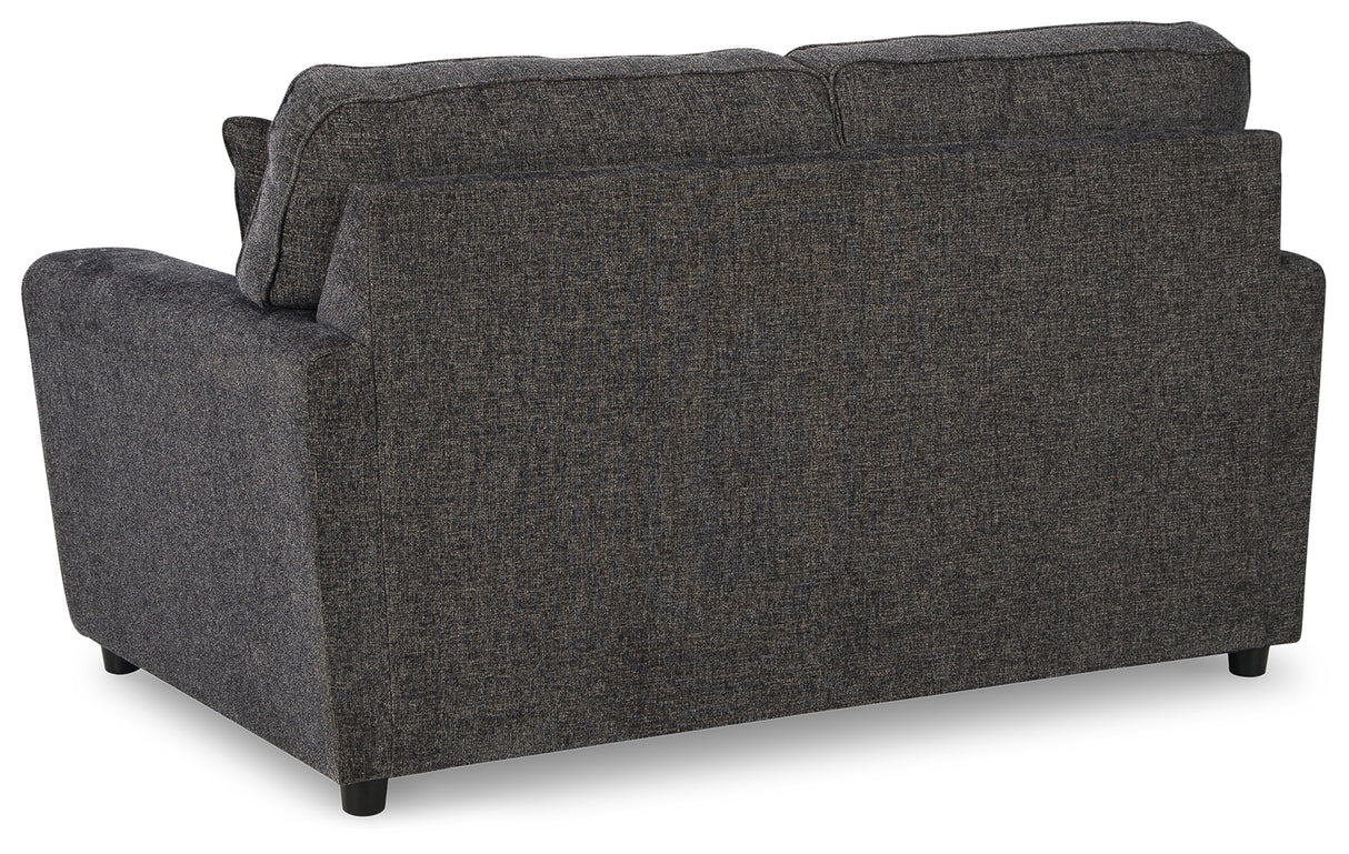 Cascilla Sofa, Loveseat, Chair and Ottoman in Slate - PKG014491