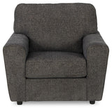 Cascilla Sofa, Loveseat, Chair and Ottoman in Slate - PKG014491