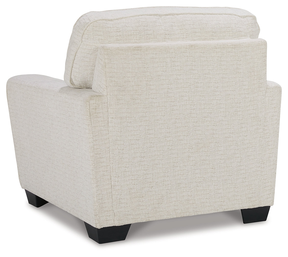 Cashton Chair and Ottoman in Snow - PKG015048