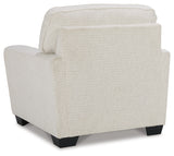 Cashton Sofa, Loveseat, Chair and Ottoman in Snow - PKG015050