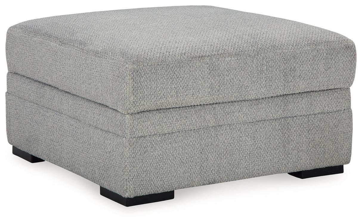 Casselbury 2-Piece Sectional with Ottoman in Cement - PKG015796