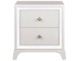 Cassie Illuminating Glam Nightstand, Shimmering Pearl Finish from Steve Silver - Luna Furniture