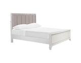 Cassie Illuminating King Bed, Shimmering Pearl Finish from Steve Silver - Luna Furniture