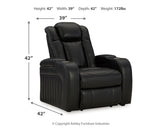 Caveman Den Sofa, Loveseat and Recliner in Midnight - PKG015843