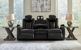 Caveman Den Sofa, Loveseat and Recliner in Midnight - PKG015843