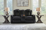 Caveman Den Sofa, Loveseat and Recliner in Midnight - PKG015843