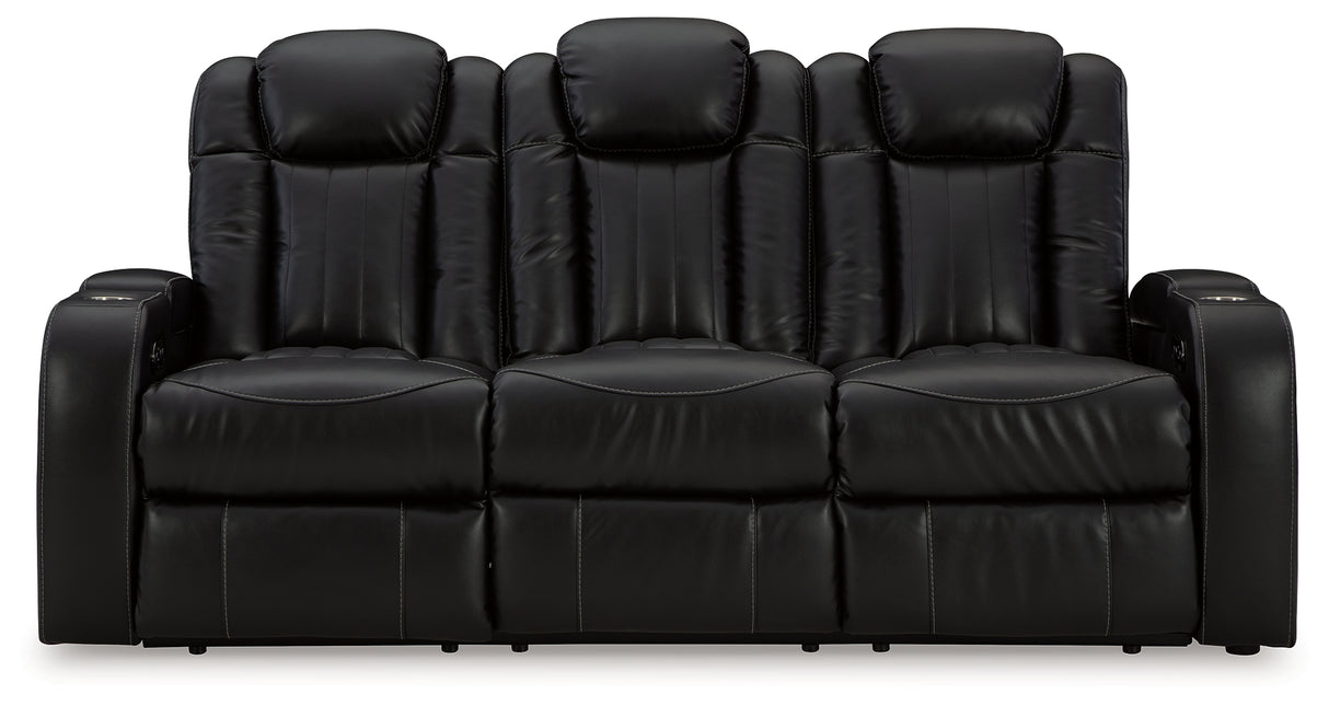 Caveman Den Sofa, Loveseat and Recliner in Midnight - PKG015843