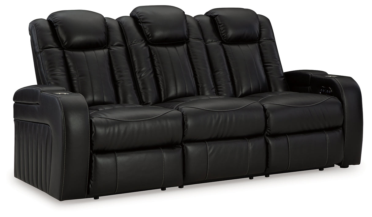 Caveman Den Sofa, Loveseat and Recliner in Midnight - PKG015843