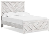 Cayboni Full Panel Bed with Dresser and Nightstand in Whitewash from Ashley - Luna Furniture