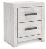 Cayboni Full Panel Bed with Dresser and Nightstand in Whitewash from Ashley - Luna Furniture