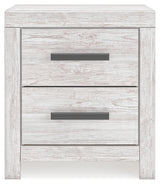 Cayboni Full Panel Bed with Dresser and Nightstand in Whitewash from Ashley - Luna Furniture