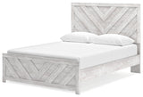 Cayboni Queen Panel Bed with Dresser and Nightstand in Whitewash from Ashley - Luna Furniture