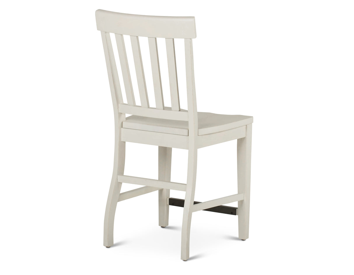 Cayla 24″ Counter Stool, White, Set of 2 from Steve Silver - Luna Furniture