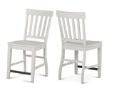 Cayla 24″ Counter Stool, White, Set of 2 from Steve Silver - Luna Furniture