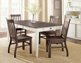 Cayla 5 Piece Two-Tone(Table & 4 Side Chairs) - SET | CY400TKW | CY400SK(4)