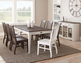 Cayla 5 Piece Two-Tone(Table & 4 Side Chairs) - SET | CY400TKW | CY400SK(4)